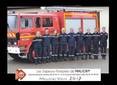 Les pompiers de Maligny